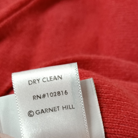 Garnet Hill Sleepwear Cashmere Blend Sweater Knit Wrap Robe Medium - Picture 8 of 8